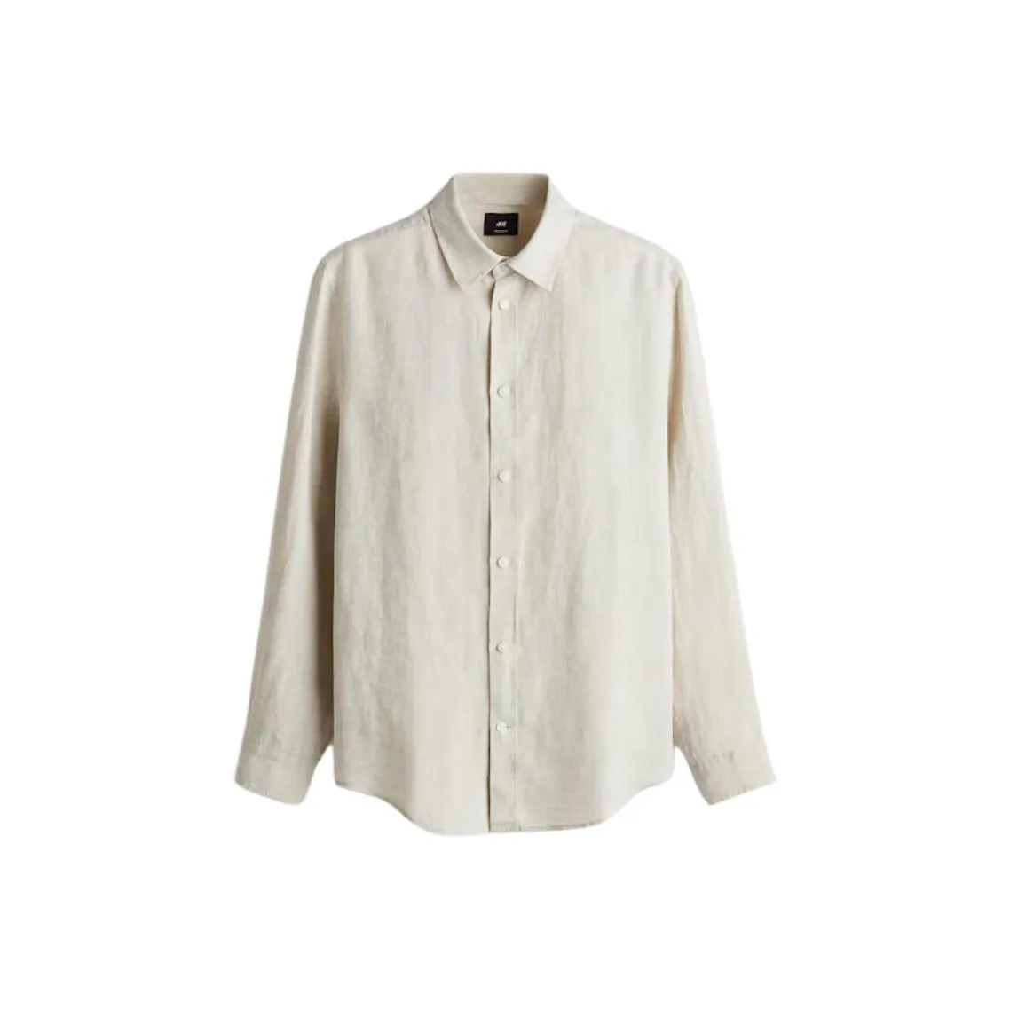 H M Light Beige Men's Shirts H M Светло-бежевые Мужские Рубашки