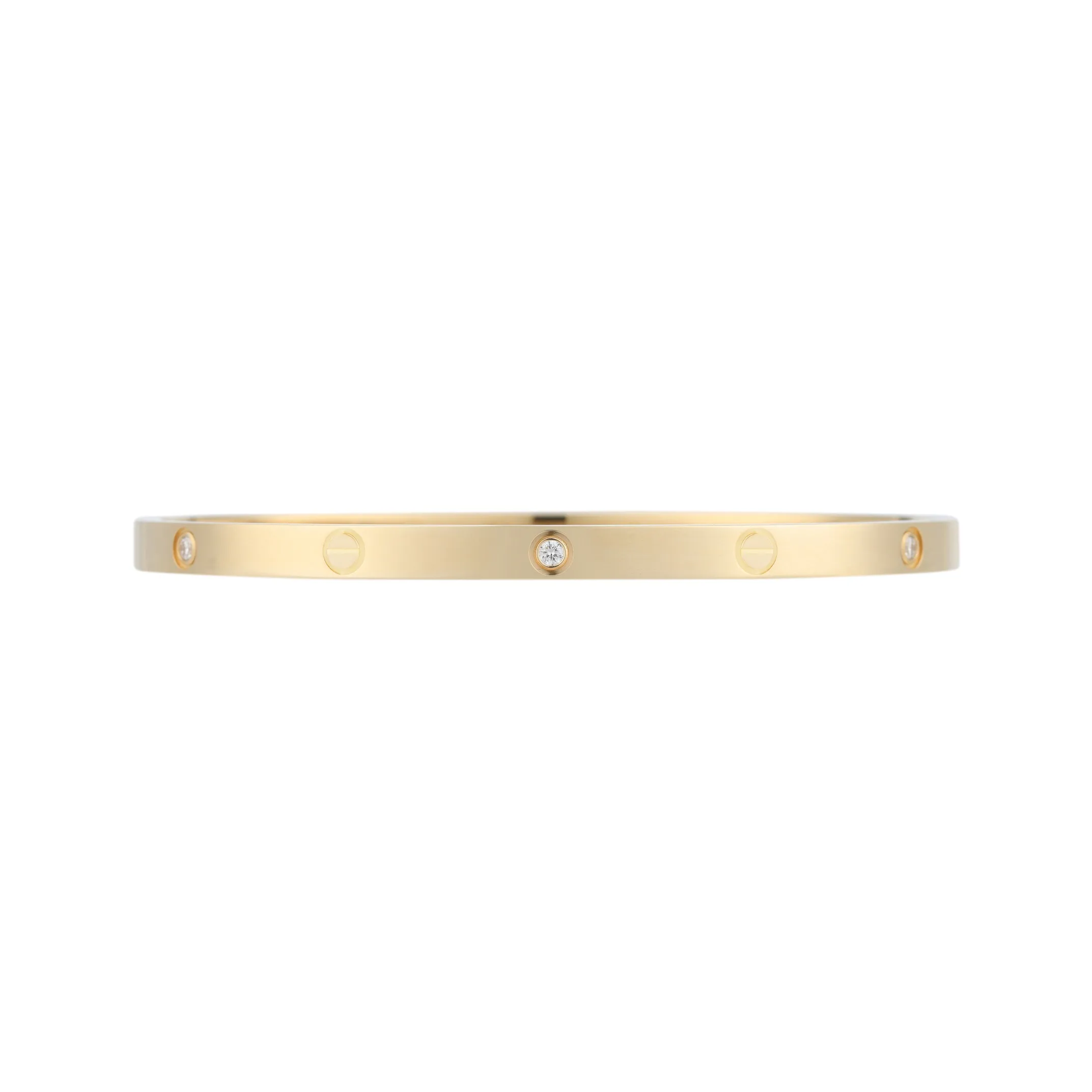 CARTIER LOVE Series 18K Gold Bangles Unisex