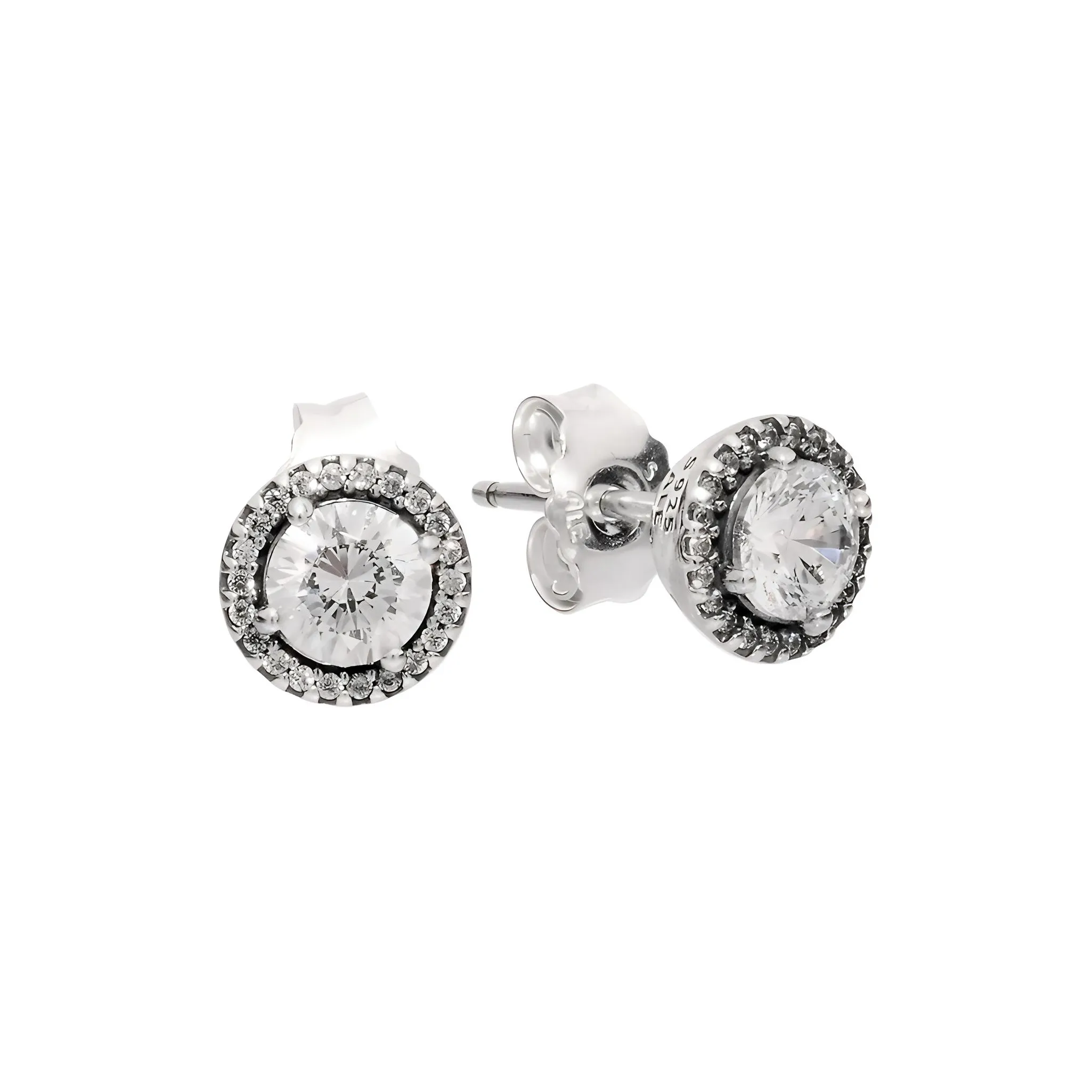 Pandora Stud Earrings Women's Silver