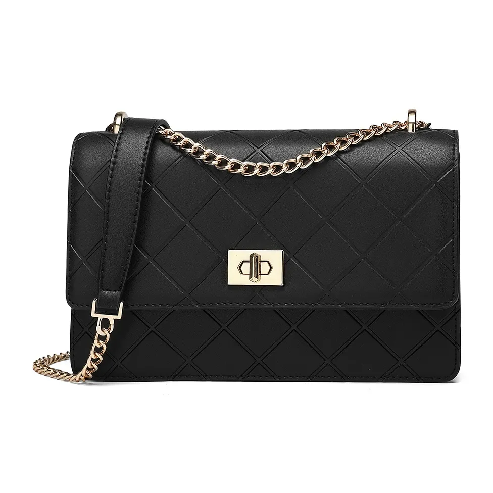 MEXICAN Cow Leather Small Square Bag, Underarm Shoulder Bag, Crossbody Bag Regular Women's Black/Ecru