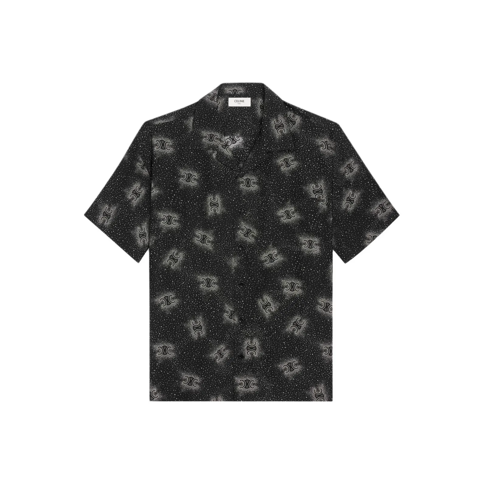 CELINE Triomphe All Over Printed Short Sleeved Shirt