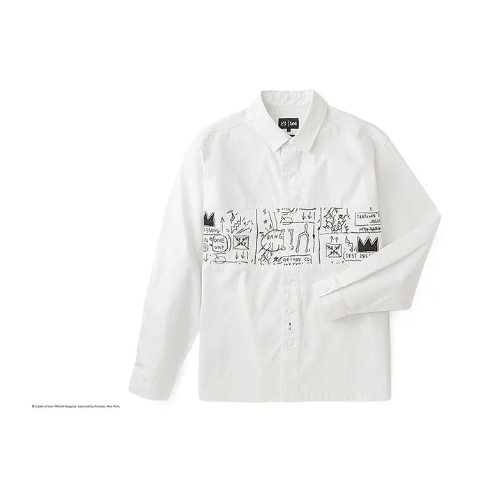 Lee совместный бренд модель Белый Мужская рубашка