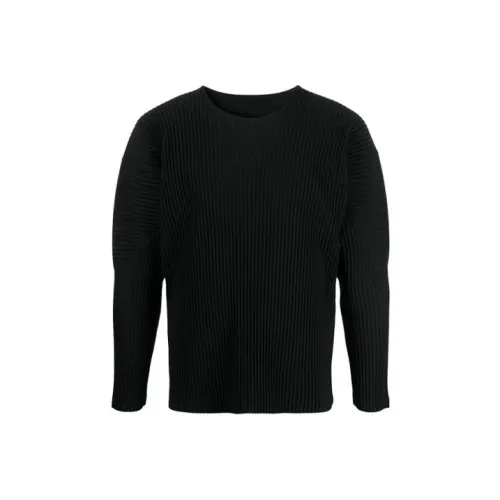Homme Plissé Issey Miyake Черный Мужские Свитеры
