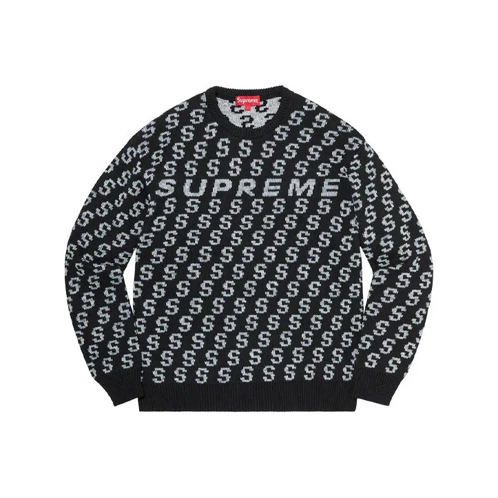 Supreme S Repeat Zielony sweater