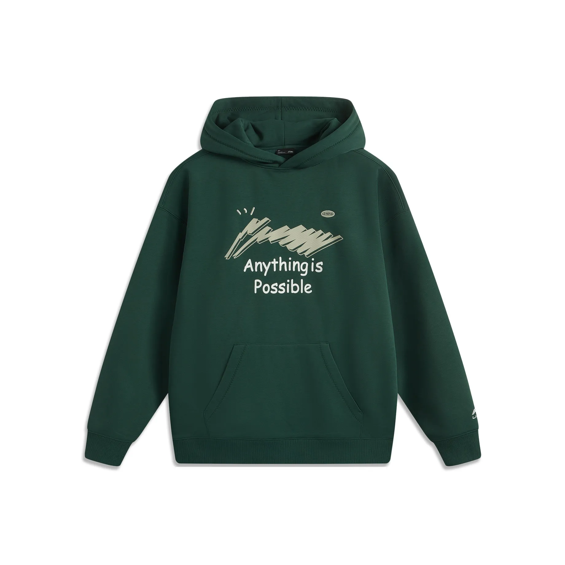 LINING Sports Life Collection Толстовка Унисекс Темно-зеленый