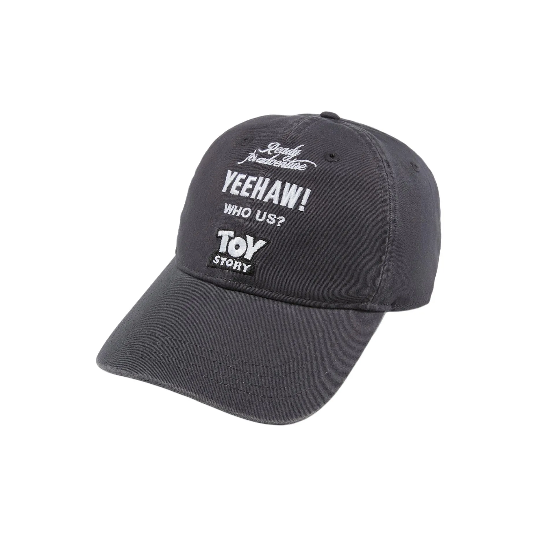 LiNing x Disney Cotton Baseball Caps Unisex Black Pine Gray