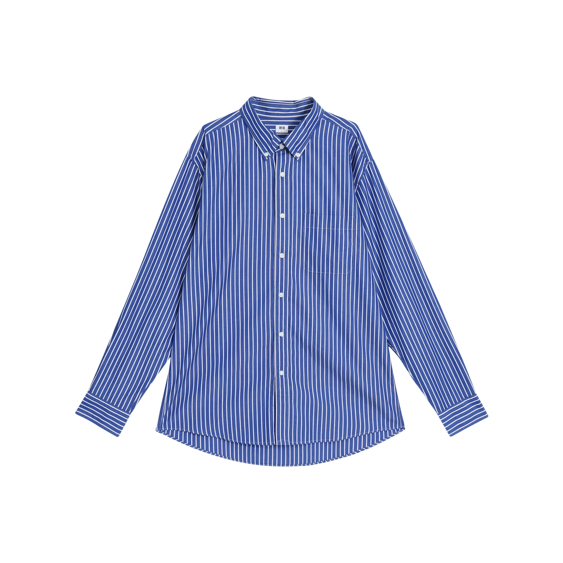 UNIQLO Морской синий Мужские рубашки