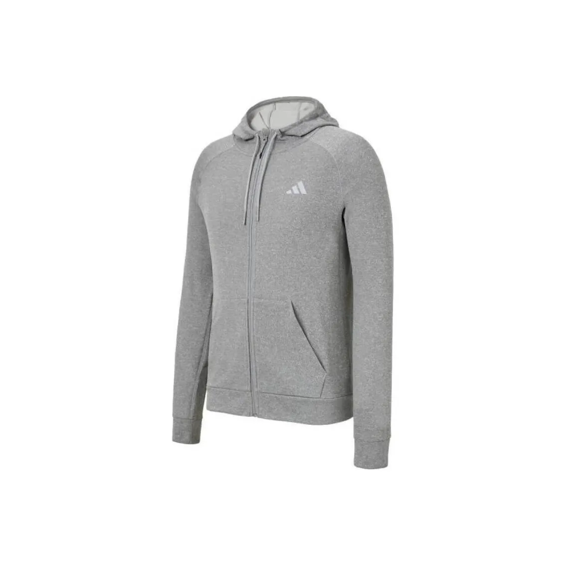 Adidas Game And Go Big Logo 3 Stripes Full Zip Hoodie