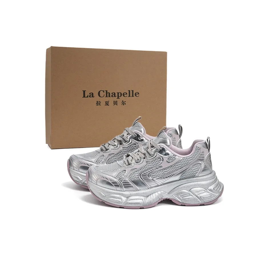 La Chapelle Аbrasion-Resistant Низкий Топ Кроссовки с Толстой Подошвой Женские