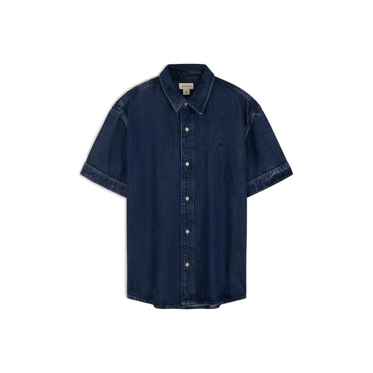 CALVIN KLEIN Рубашка Мужская Джинсовая Синяя