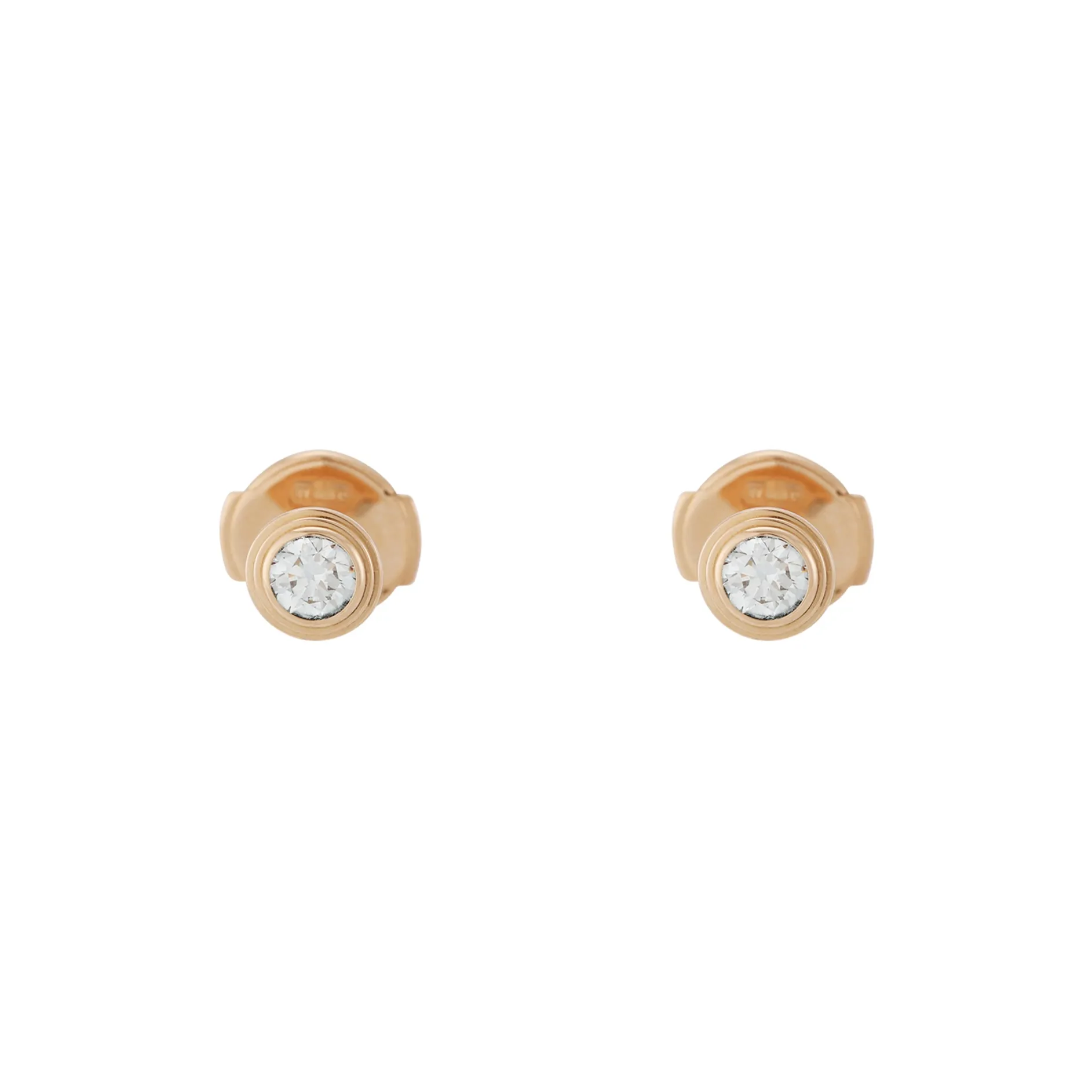 CARTIER Karat Gold Stud Earrings Women's