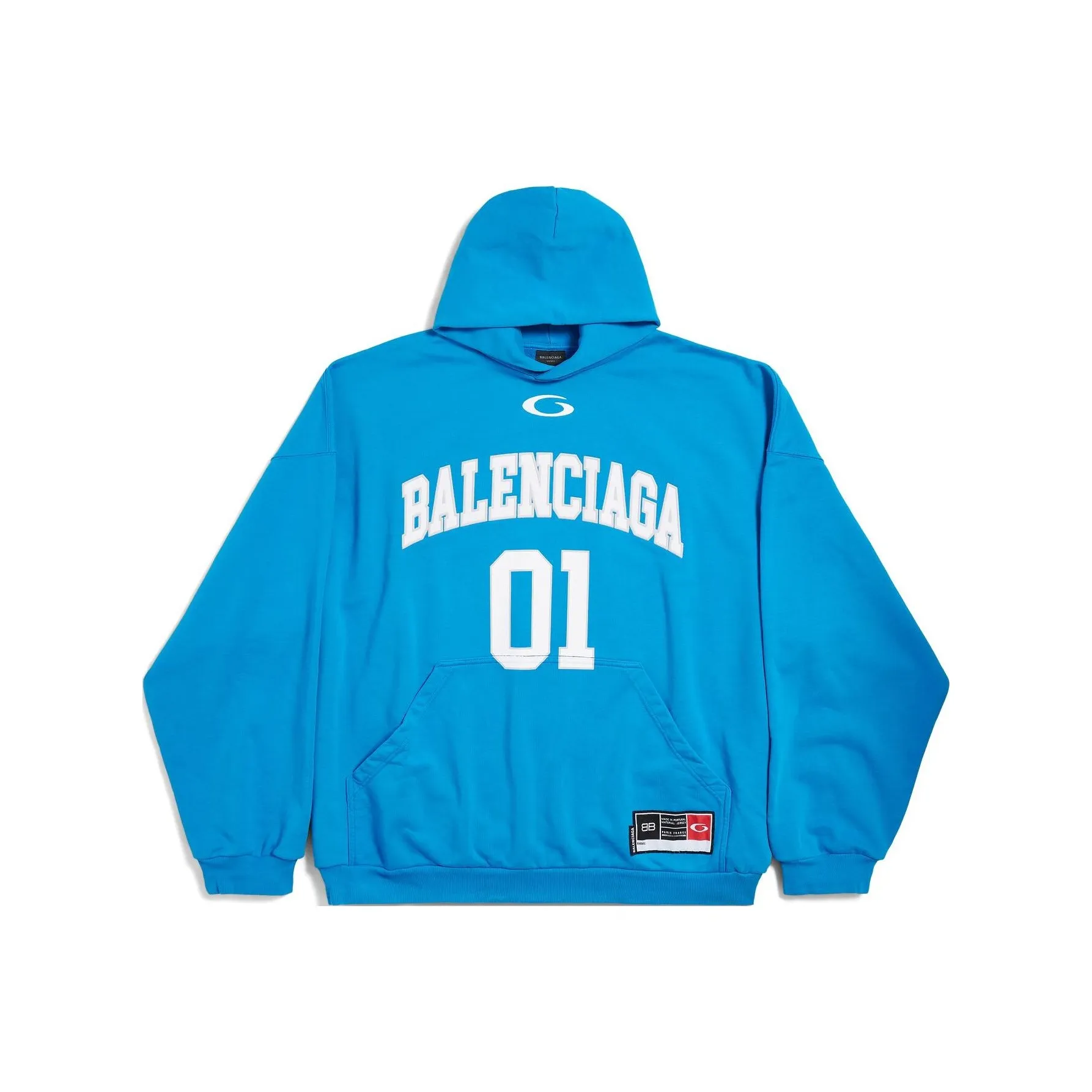 Balenciaga SS25 Sweatshirt Loose Fit Men's Blue