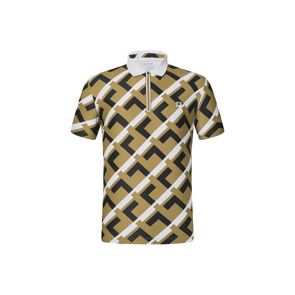 FILA Polo Shirts Men's Yellow Brown