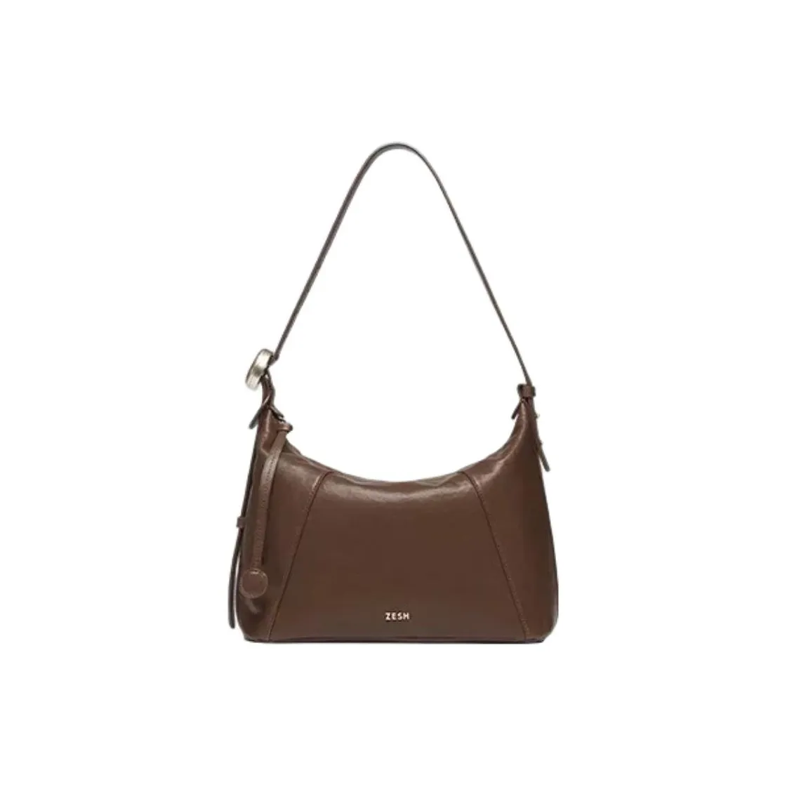ZESH Растительное дубление Коровья кожа Сумка-ланчбокс Сумка Сумка через плечо Средний Женская Многоцветная