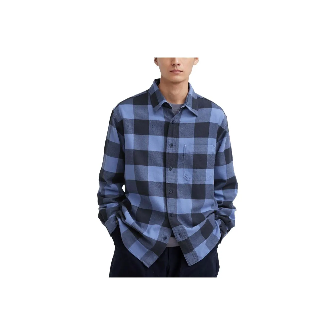 UNIQLO Shirts Men's Royal Blue