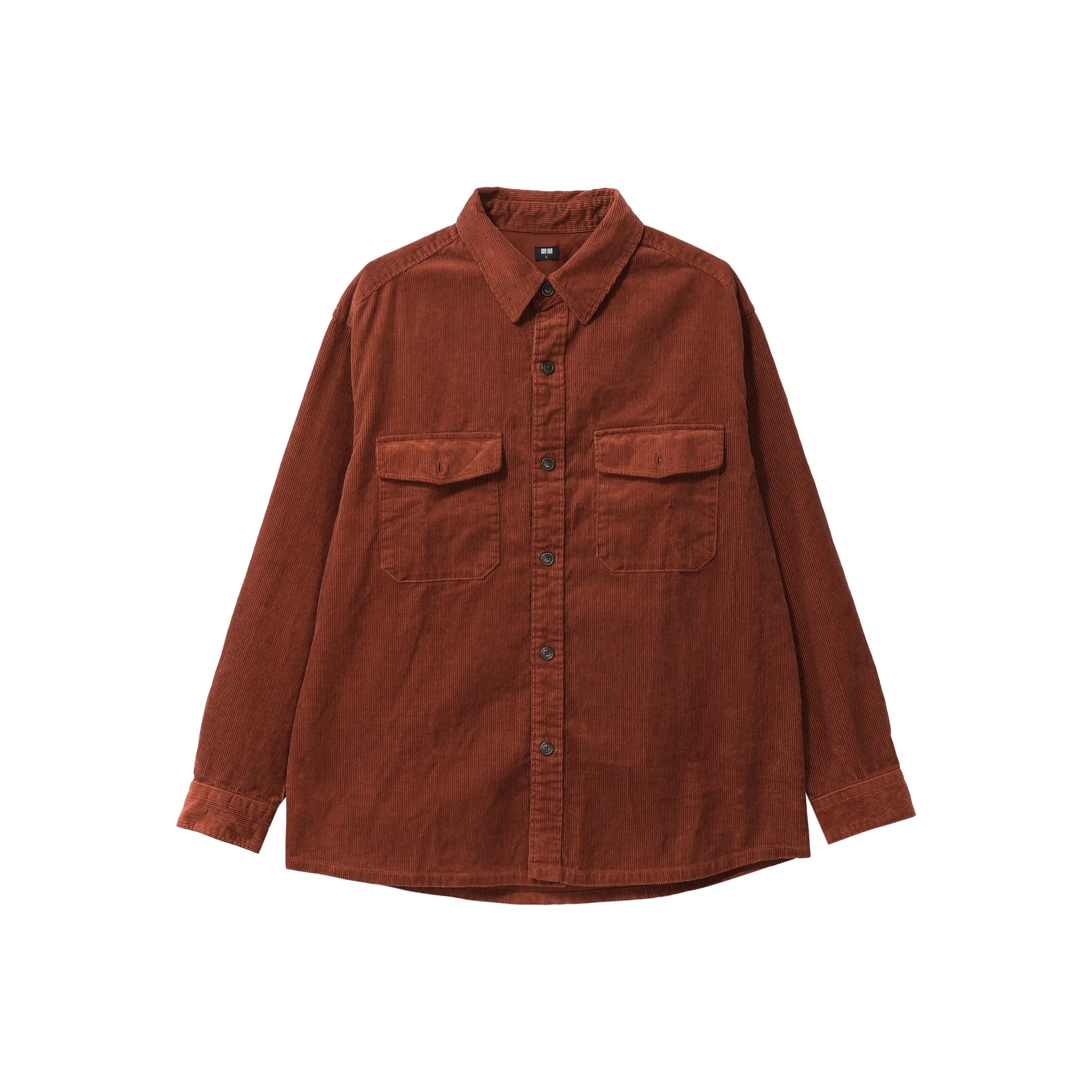 UNIQLO Оранжево-красный 26 Унисекс Рубашки