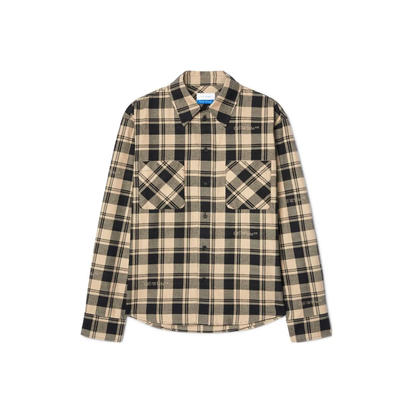 OFF WHITE Plaid Flannel Shirt