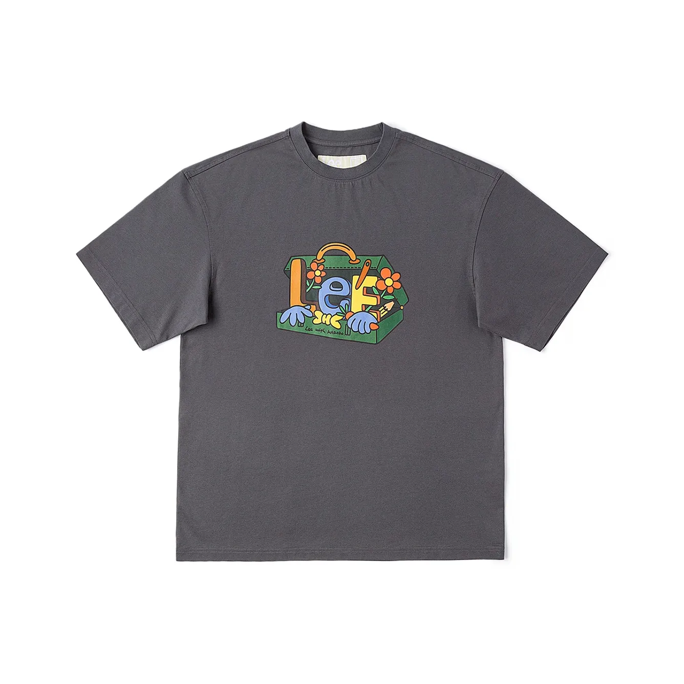 Lee Железно-серый Унисекс Т-рубашка