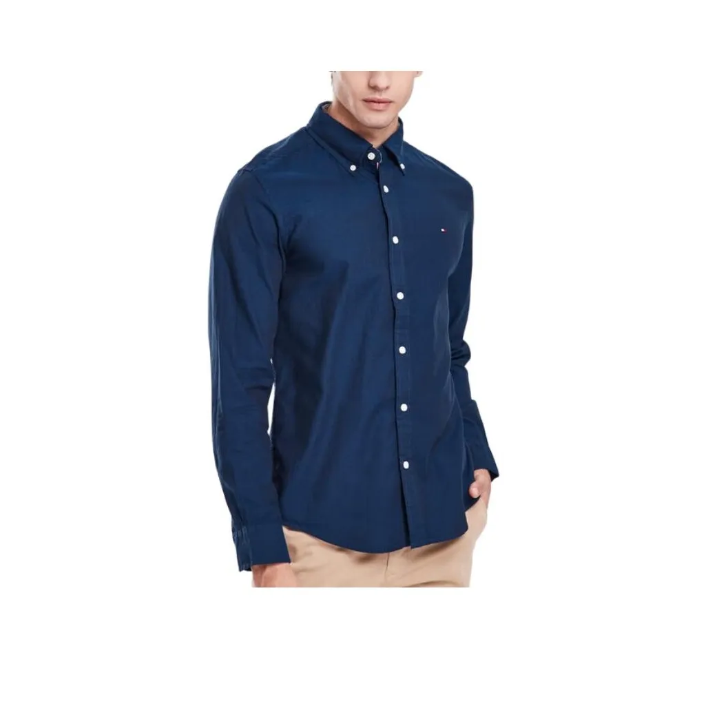 Tommy Hilfiger Рубашка Мужская Глубокое море Синий
