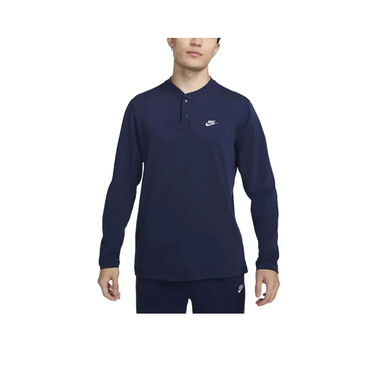 Nike Club Shirts Men Midnight Marine Blue