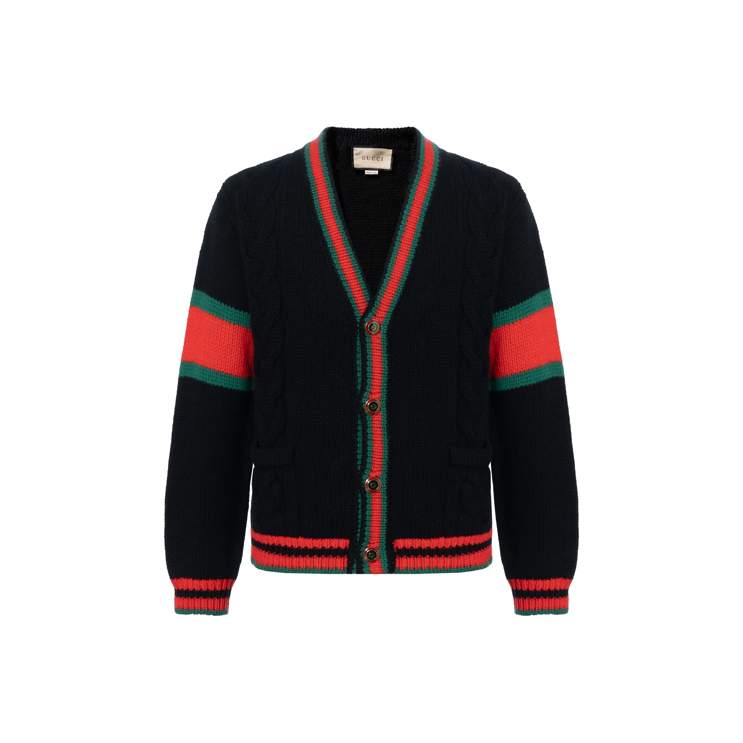 GUCCI Oversize Cable Knit Cardigan