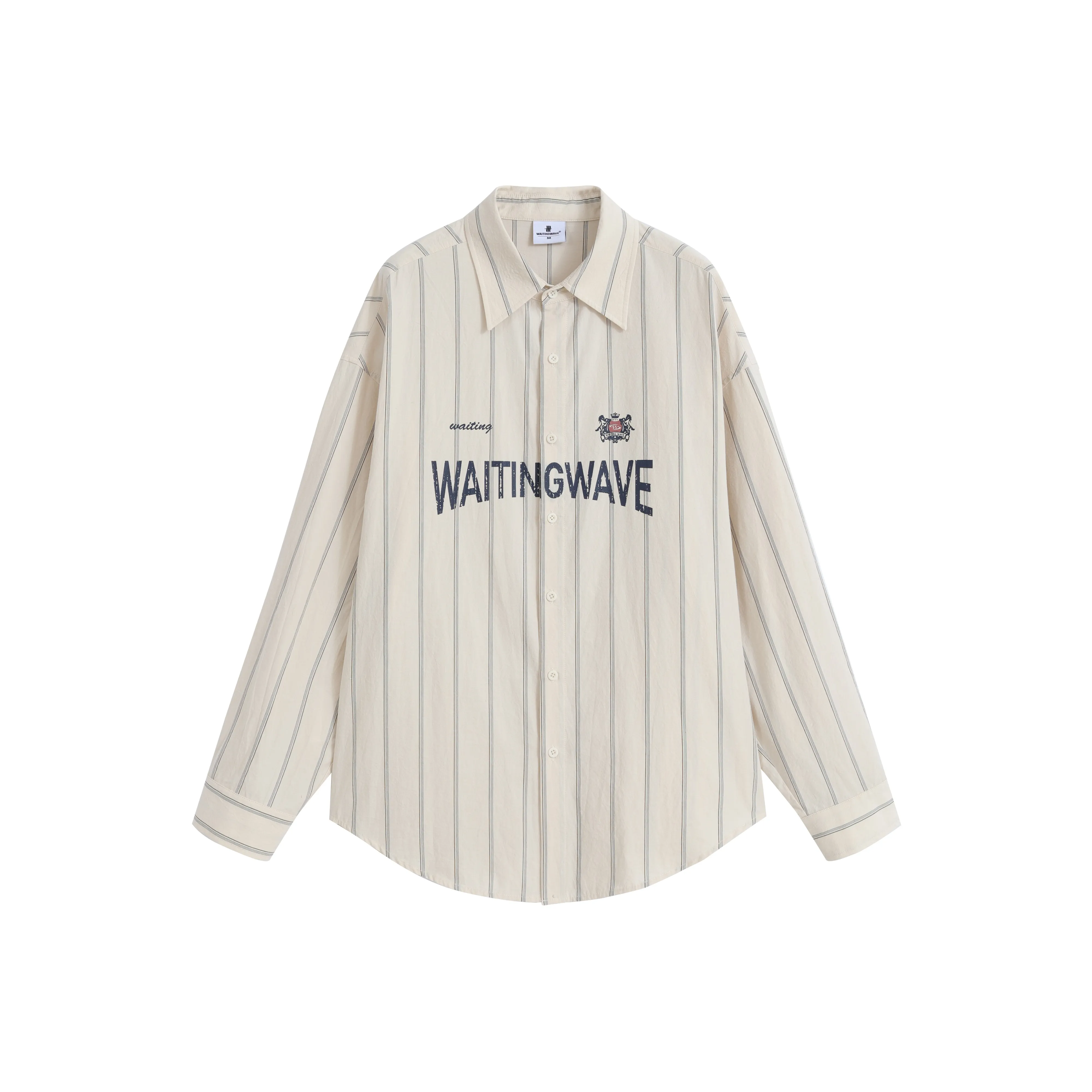 WAITINGWAVE Рубашка унисекс экрю