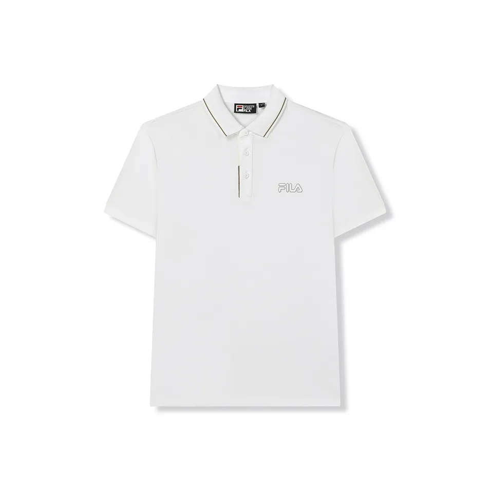 FILA Polo Shirts Men Standard White