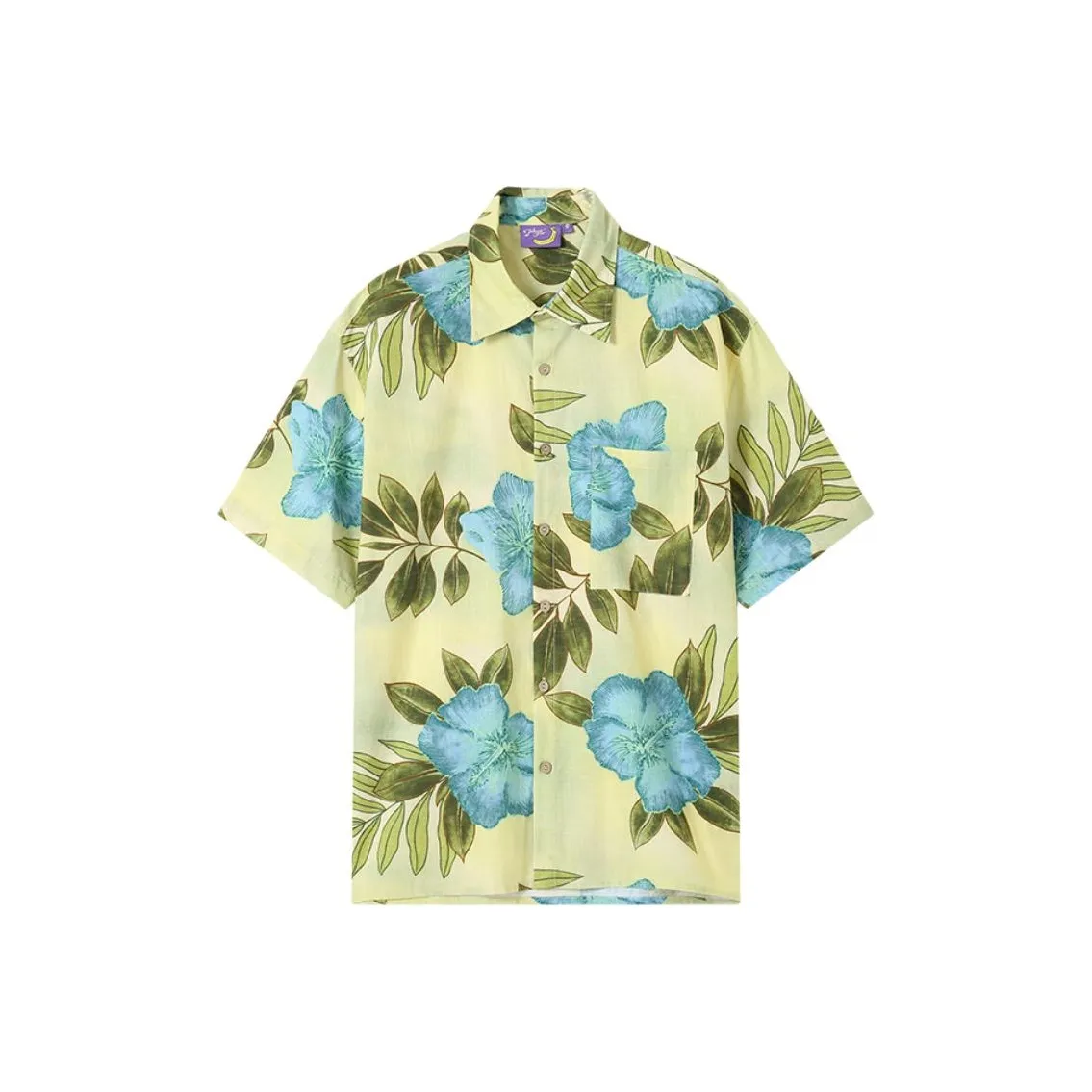 WULISHAONIAN Shirt Unisex Yellow Blue Multicolor