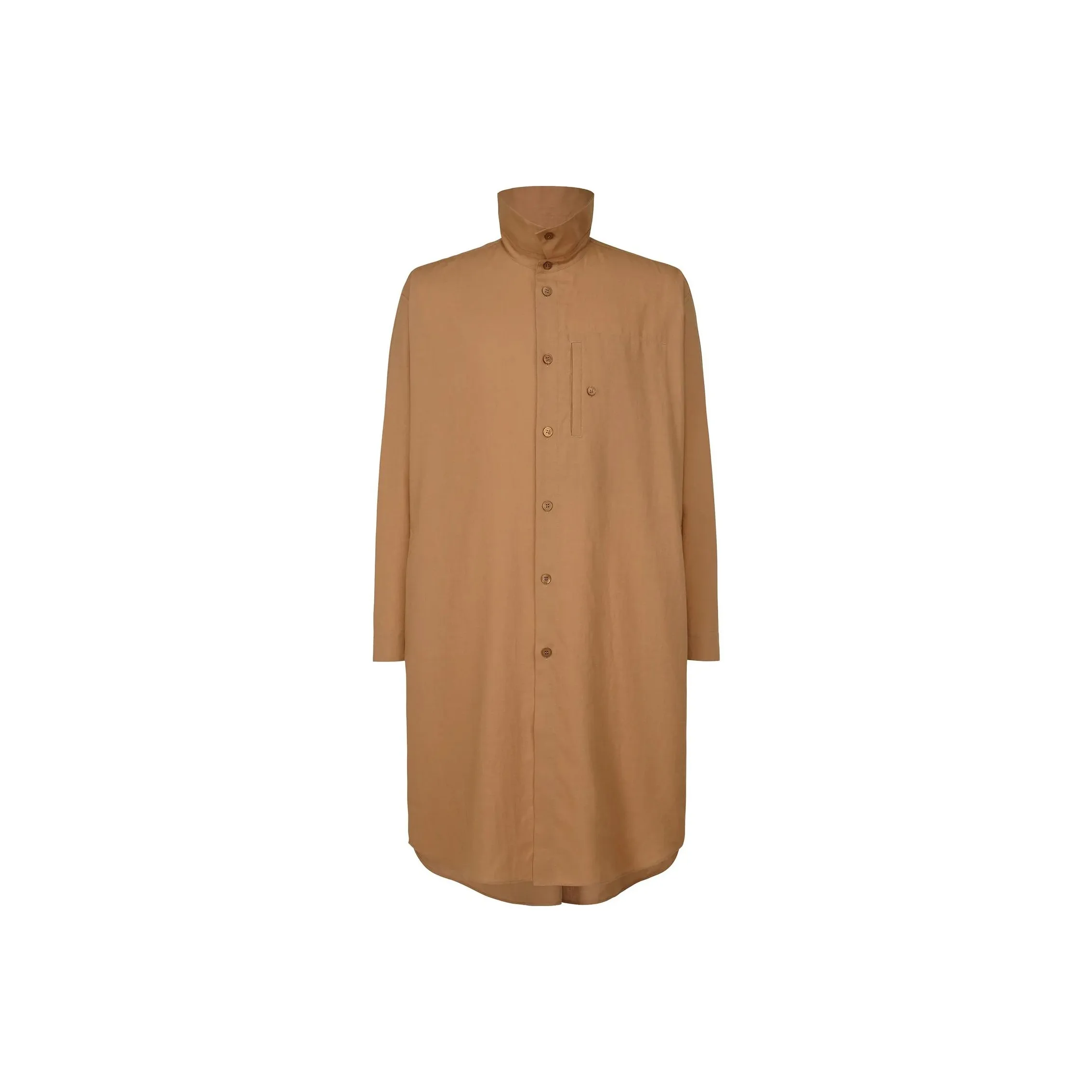 Homme Plissé Issey Miyake Collarless Button down Shirt