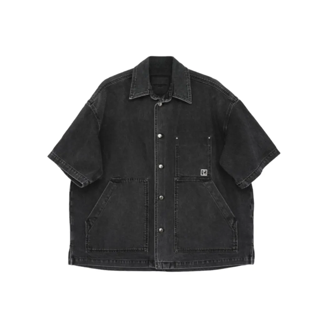 WOOYOUNGMI Мужские черные рубашки