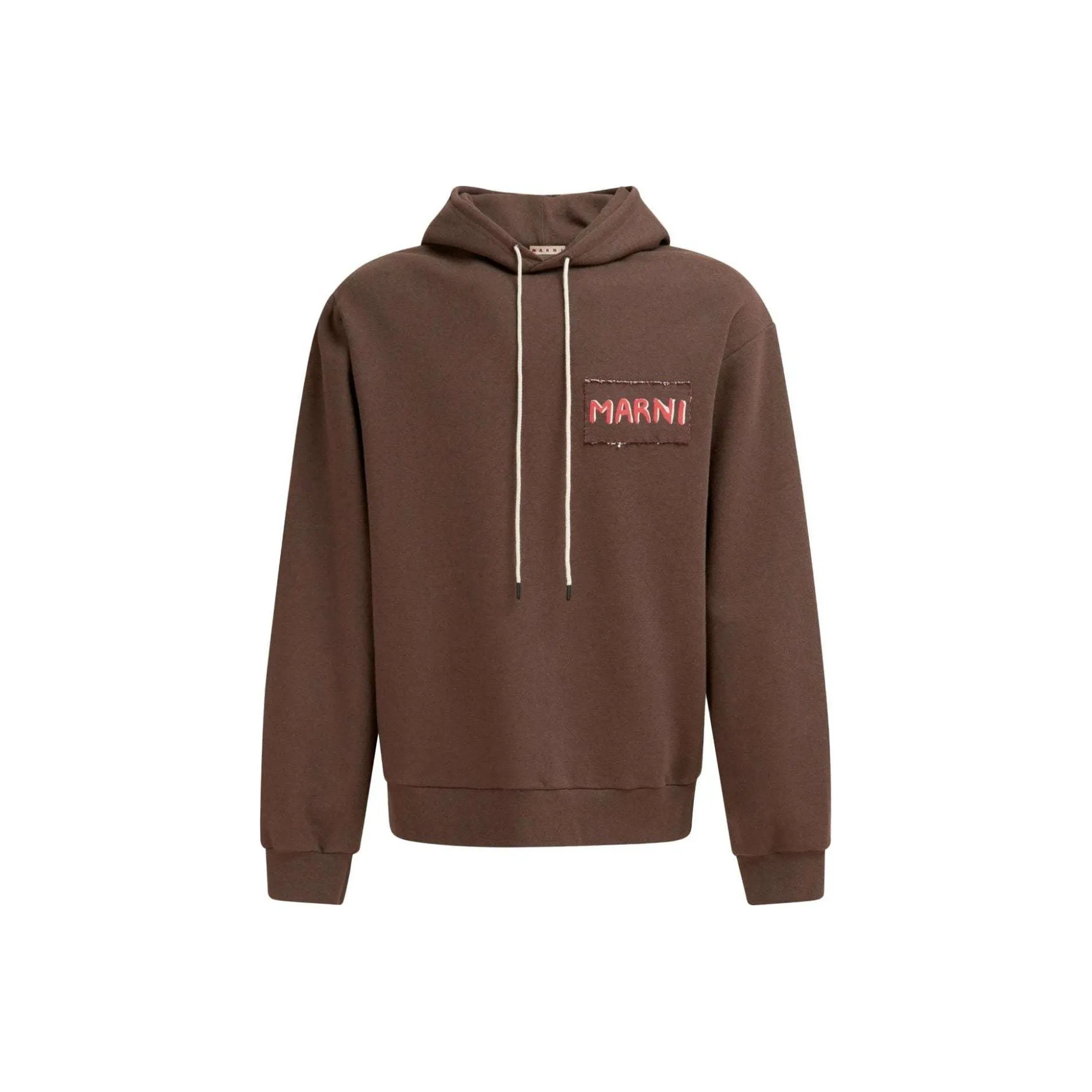 MARNI Logo patch Cotton Hoodie