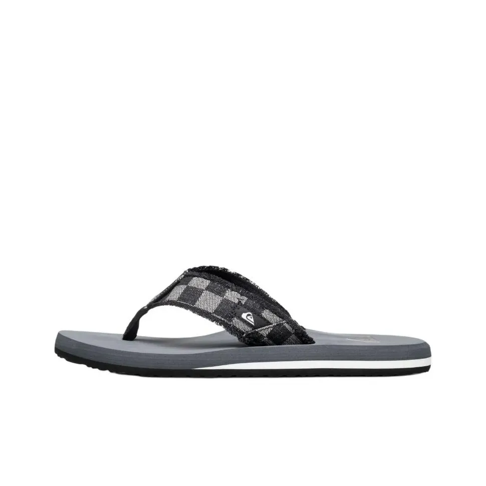 Quiksilver Abrasion Resistant Flip Flops Men's Gray