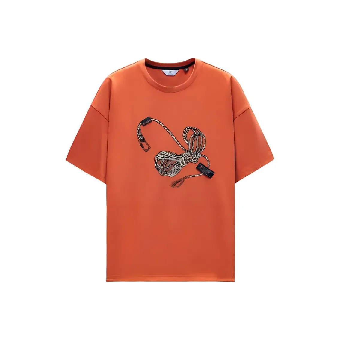 GOLDLION Оранжево-красные унисекс футболки