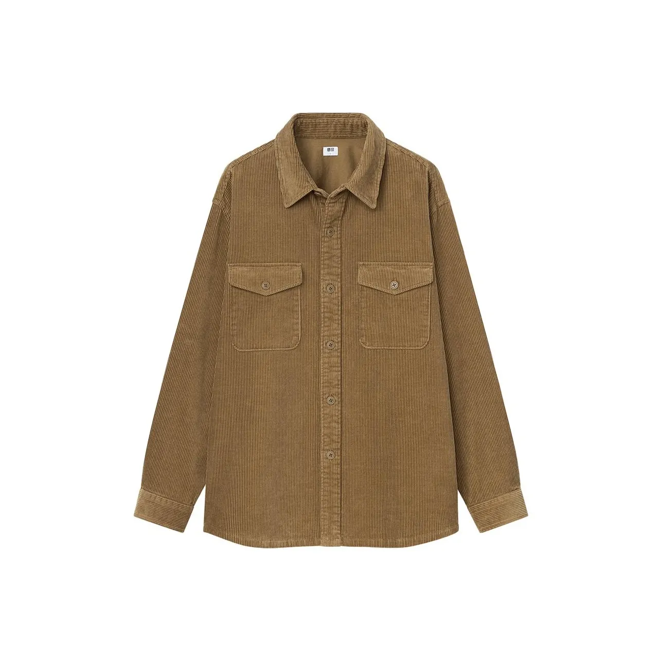 UNIQLO Верблюжий Унисекс Рубашки