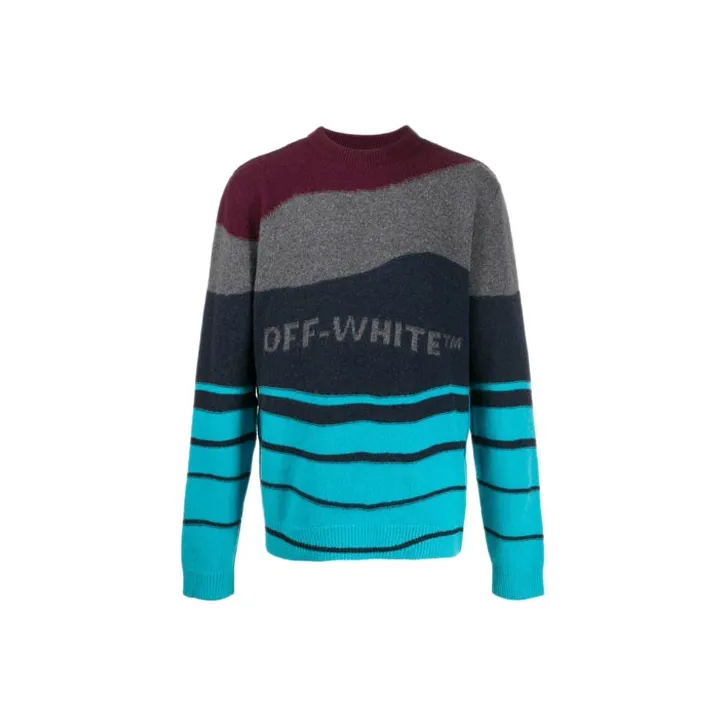 OFF Белый Свитер Мужской Многоцветный