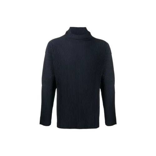Homme Plissé Issey Miyake Темно-синий Мужские Свитеры