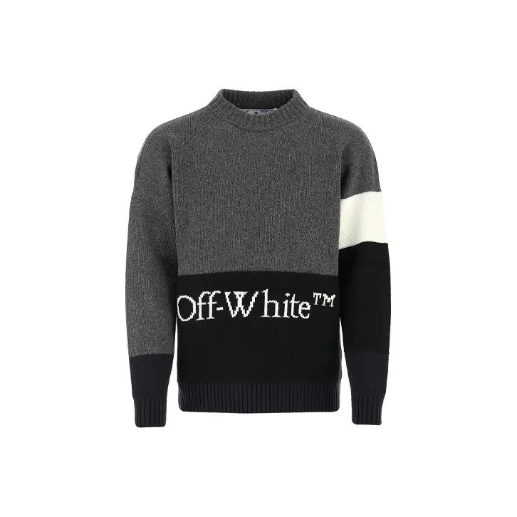 Off Белый FW20 Темно-серый Мужские Свитера
