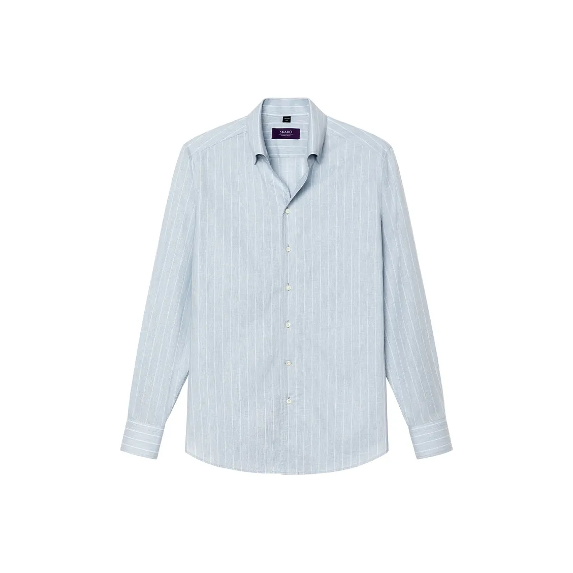 SKARO Рубашка Мужская Серый Синий Полосы