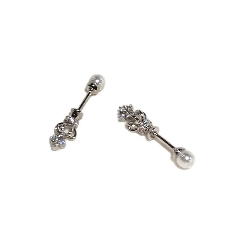 Серьги из сплава с цирконием Vegetarian женские