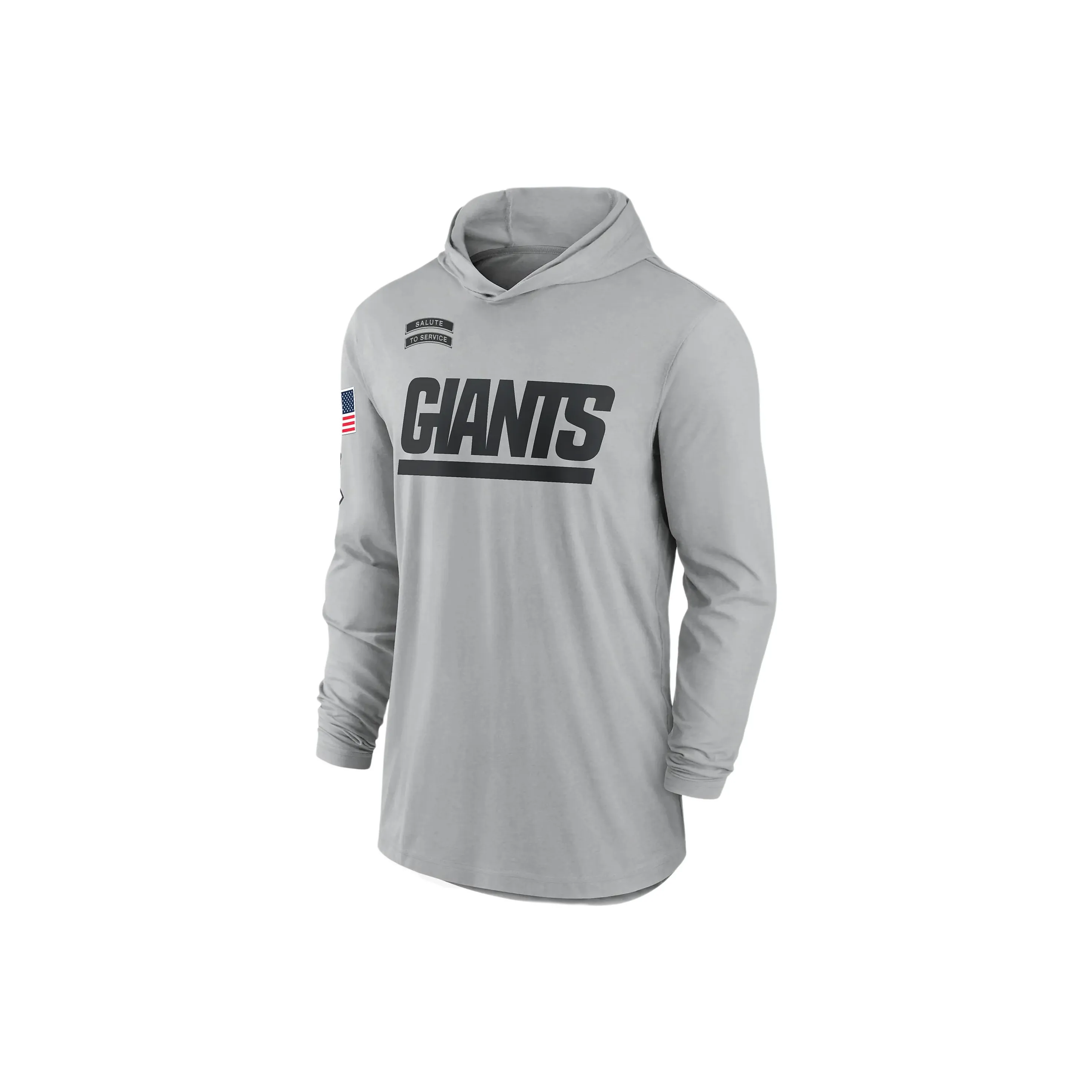 Nike New York Giants Salute To Service Edge Mascot Lockup Men's Nike Dri FIT Nfl Long Sleeve Hooded Top