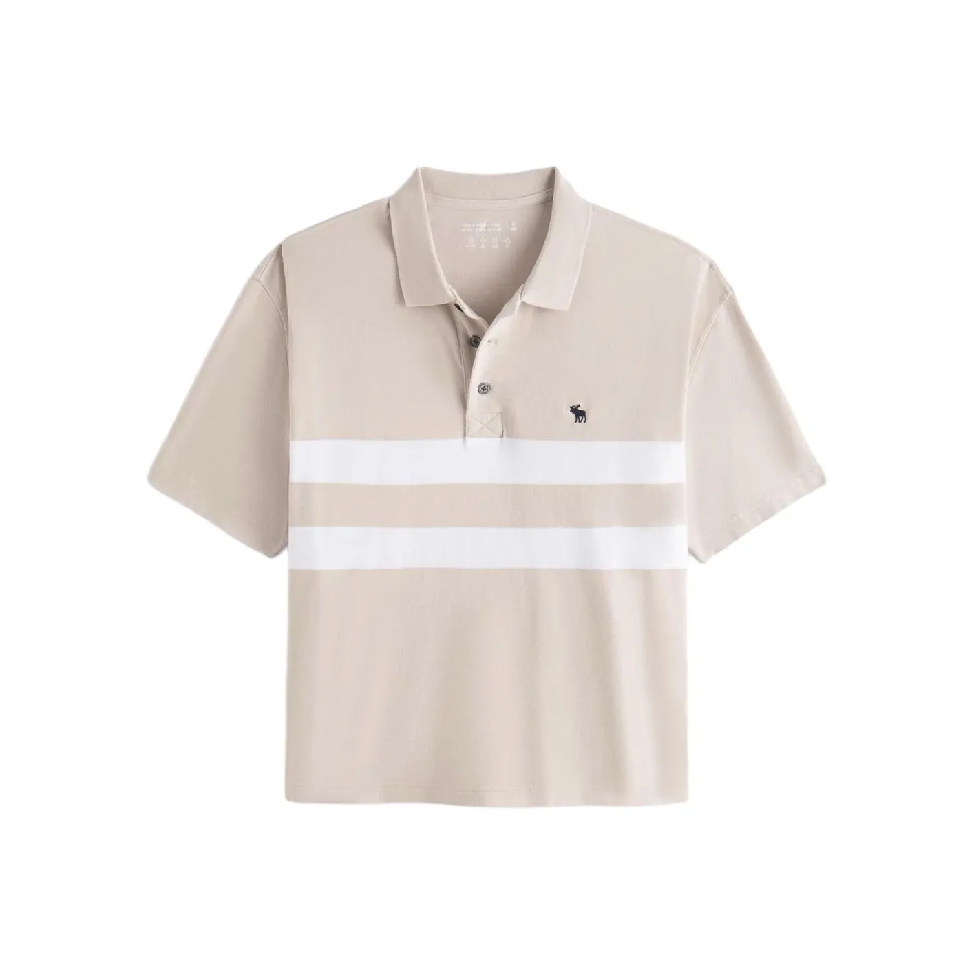 Abercrombie＆Fitch Polo Shirts Men Light Khaki