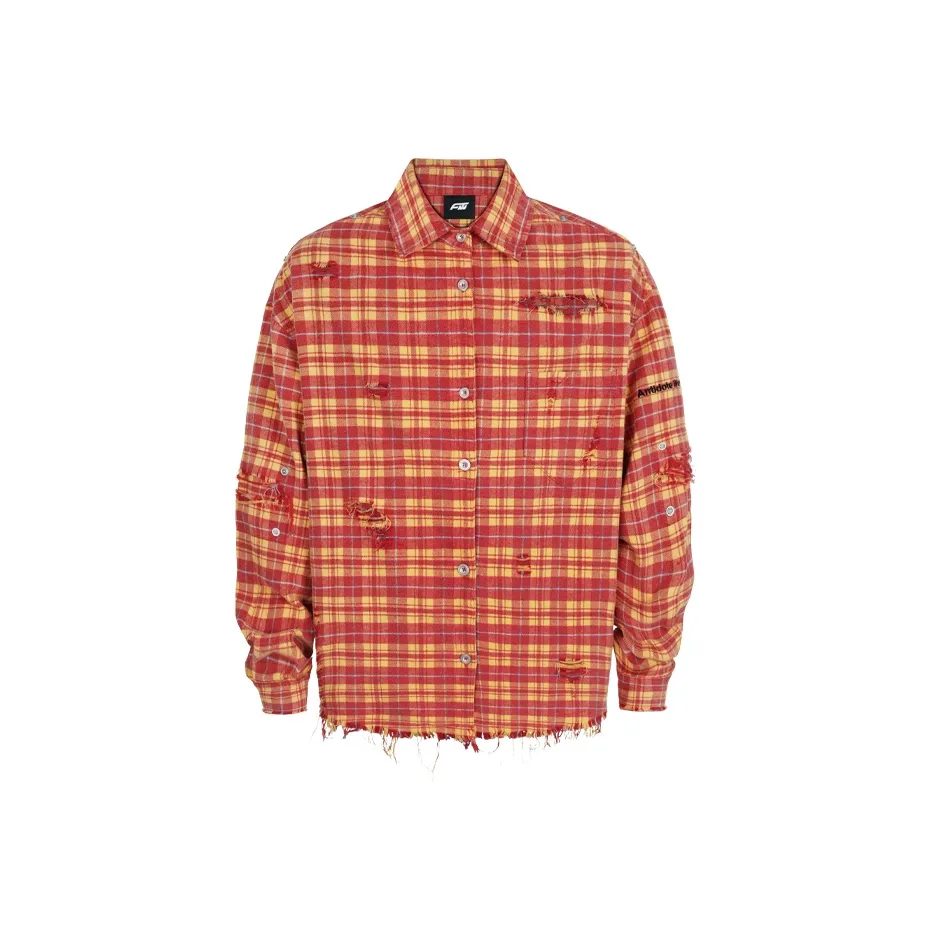 Antidote Worldwide Shirt Unisex Red Plaid