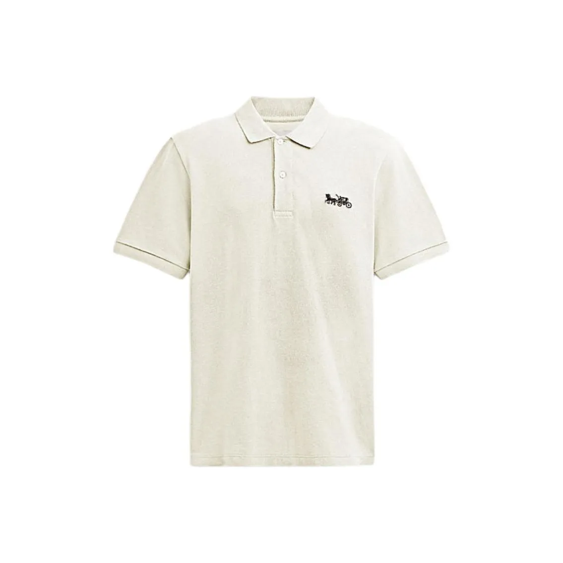 COACH SS24 Поло Мужское Белое