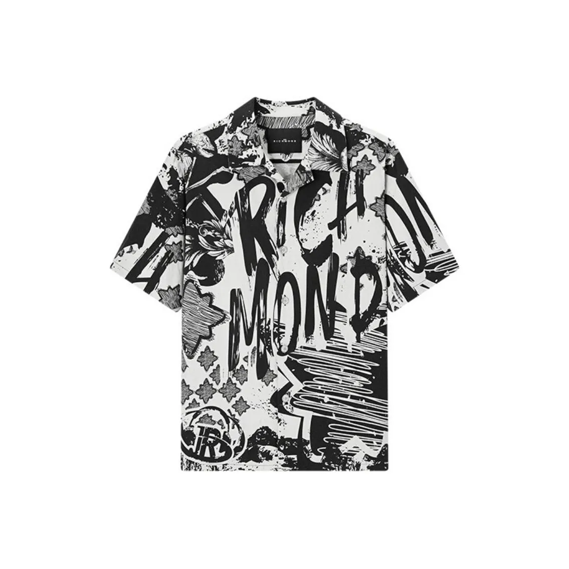 JOHN RICHMOND Рубашка Мужская Светло-Серый Растение