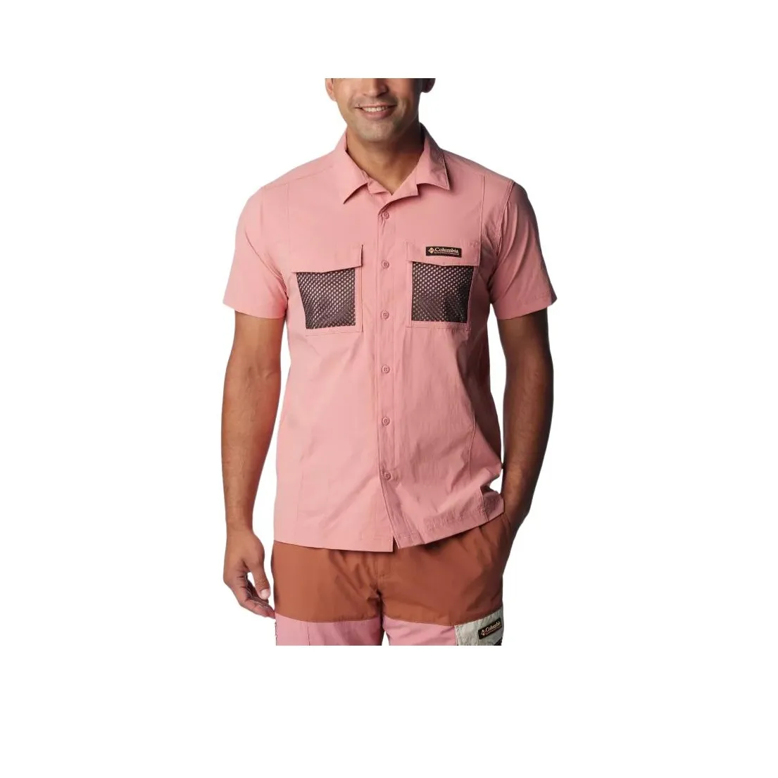Columbia Painted Peak Shirts Men Light Red