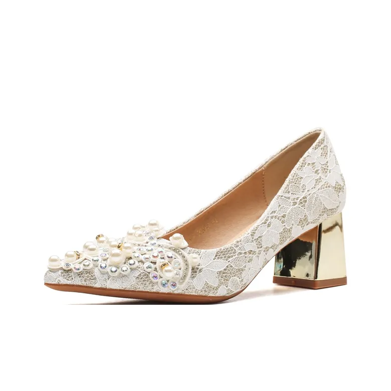 Zomila Грубый каблук Высокие каблуки Женские Светло-золотой