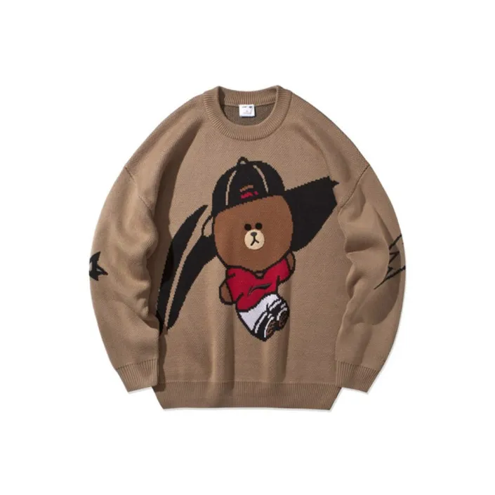 LiNing Sweater Unisex Dark Brown