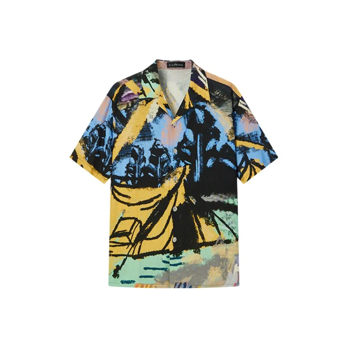 JOHN RICHMOND SS25 Рубашка Мужская Многоцветная Цветочная