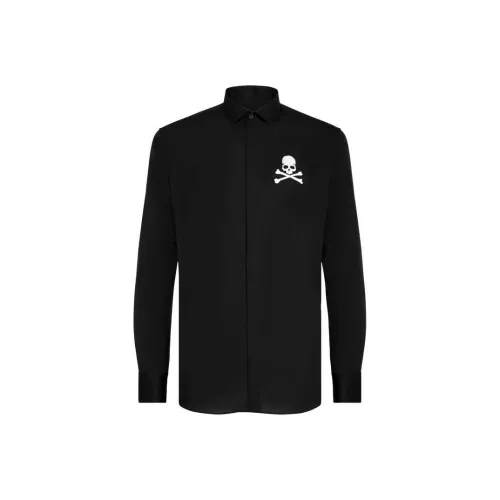 PHILIPP PLEIN Черные Мужские Рубашки