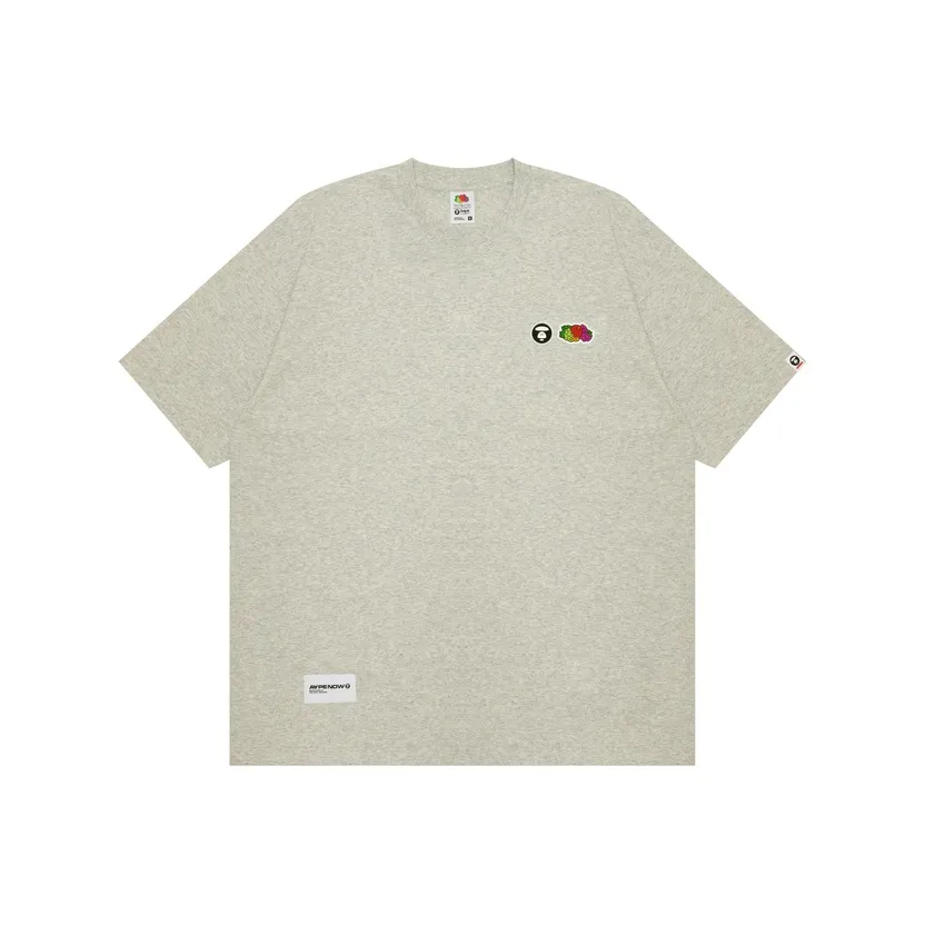 Aape x FRUIT OF THE LOOM T Shirt Men's Gray